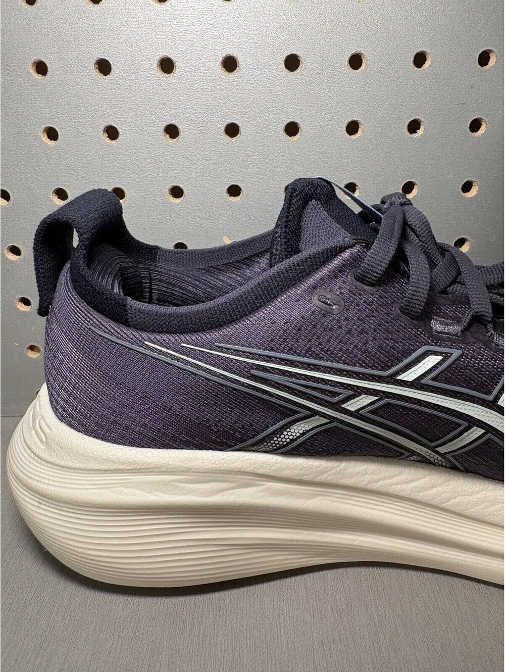 Asics Gel-Nimbus 27 Womens Size 8 Running Shoes Navy Blue White Sneakers - Picture 11 of 14